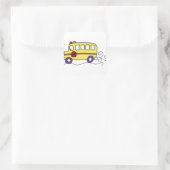 Schoolbus Vierkante Sticker (Tas)