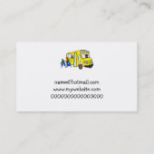 Schoolbus Visitekaartje (Achterkant)