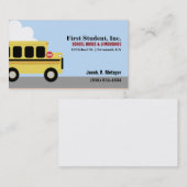 Schoolbus voor automobielindustrie visitekaartje (Voorkant / Achterkant)