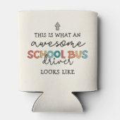 Schoolbusbestuurderswaardering Funny Gift Blikjeskoeler (Achterkant)