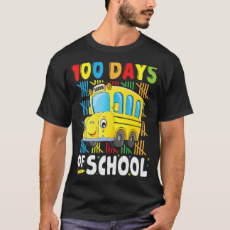 Schoolbuschauffeur 100 dagen schoolkleding t-shirt