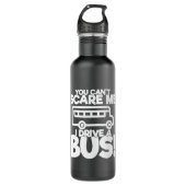 Schoolbuschauffeur cadeau dat je me niet kan schel waterfles  (Voorkant)