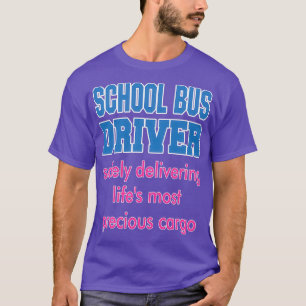 Schoolbuschauffeur die op een veilige manier Lifex T-shirt