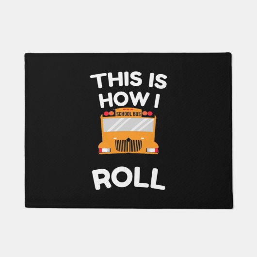 Schoolbuschauffeur Dit is hoe ik moet rollen Deurmat (Voorkant)