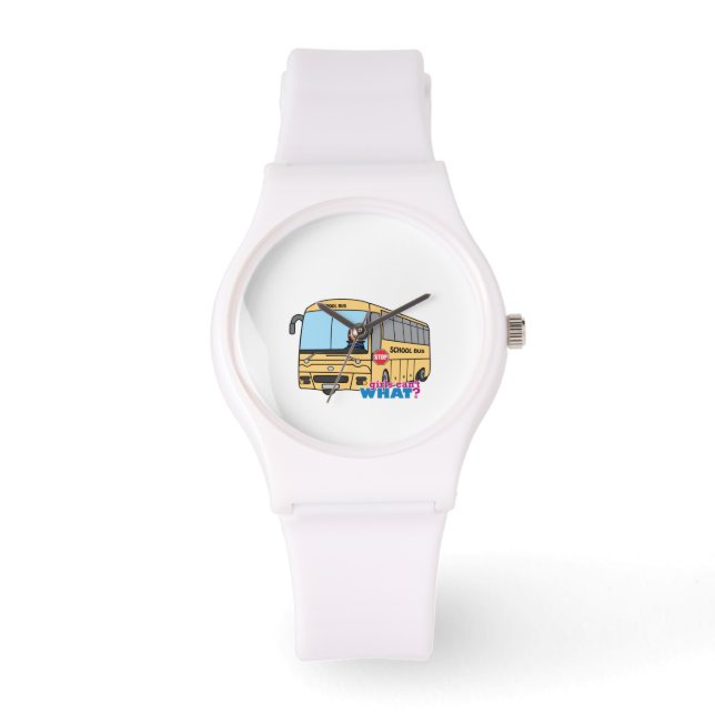 Schoolbuschauffeur Donker Horloge (Voorkant)