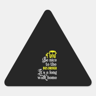 schoolbuschauffeur driehoek sticker