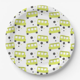 Schoolbuschauffeur Gele Confetti Leraar  Papier P Papieren Bordje