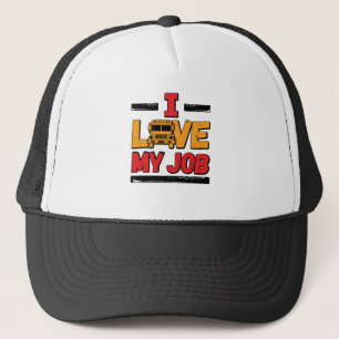Schoolbuschauffeur Ik Hou Van Mijn Baan Trucker Pet