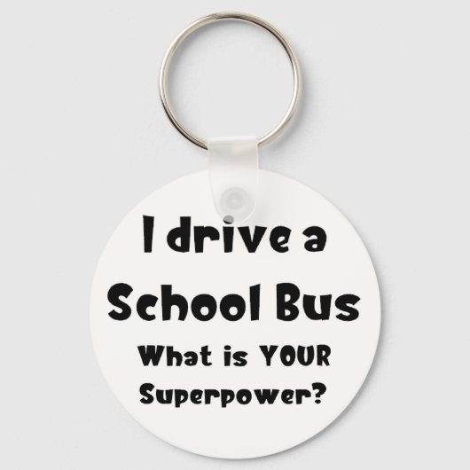 Schoolbuschauffeur Sleutelhanger (Voorkant)