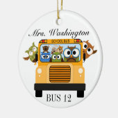 Schoolbuschauffeur - SRF Keramisch Ornament (Links)