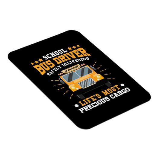 Schoolbuschauffeur veilig leveren magneet (Rechterzijde)