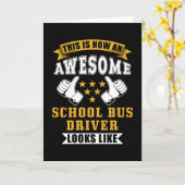 schoolbuskaartje kaart (Gele Bloem)