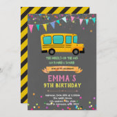 Schoolbusmeisje Kaart (Voorkant / Achterkant)