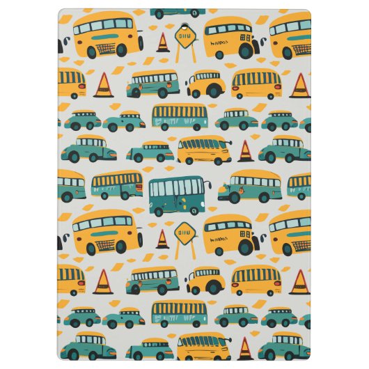 Schoolbussen Klembord (Achterkant)