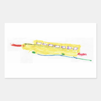 Schoolbusstickers Rechthoekige Sticker