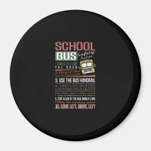 Schoolbusveiligheidregels T, schoolbuschauffeur Magneet