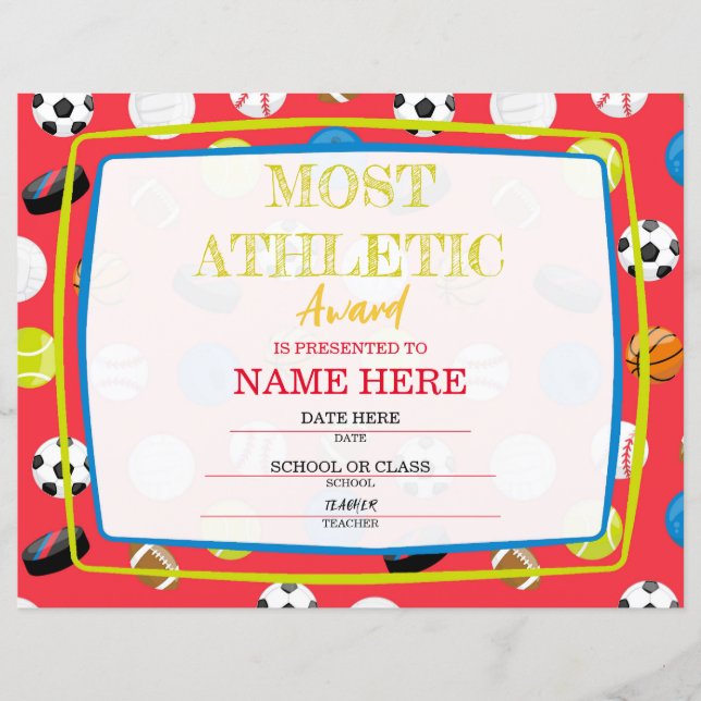 Schoolcertificaat (Voorkant)