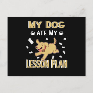 Schoolcurriculum Terug naar schoolleraar Pupil Dog Briefkaart