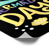 Schooldagen 100 Mermazing Dagen van School Mermai Poster (Hoek)