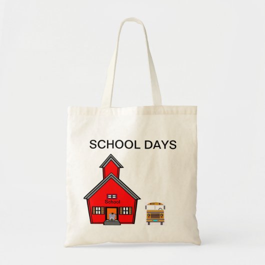 SCHOOLDAGEN CANVAS TAS (Voorkant)