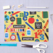 Schooldagen Fabric Print Tissuepapier (Craft)