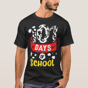 Schooldagen T Dalmatische Hond 100e Gezegde T T-shirt