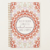 Schooldagnotering; Pastel Kaleidoscoop Planner (Voorkant)