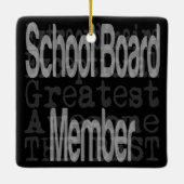 Schooldirectielid Keramisch Ornament (Achterkant)
