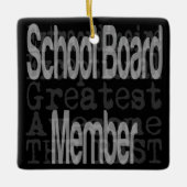 Schooldirectielid Keramisch Ornament (Voorkant)