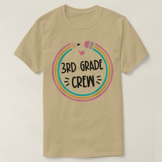 Schooldocenten in de 3e graad van het potlood Eers T-shirt (Design voorkant)