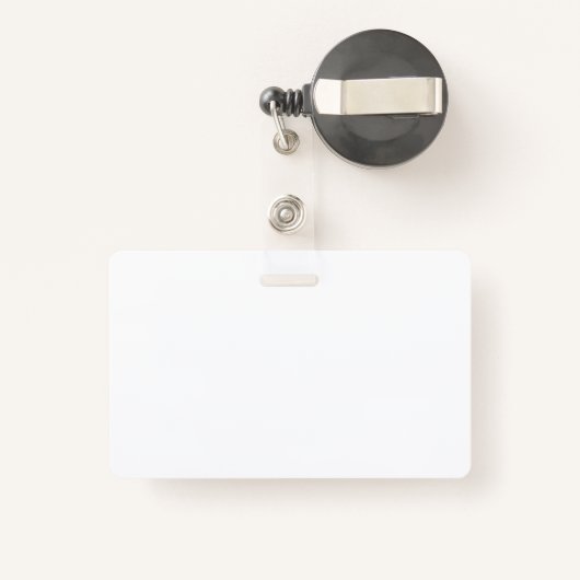 Schoolfoto-ID: zwart, wit en grijs Badge (Achterkant met intrekbare)