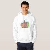 Schoolgebouw Mannen Hoodie (Voorkant volledig)