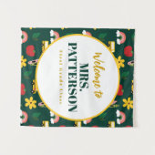 Schoolgeheugenleraar leslokaal tapestapel wandkleed (Voorkant (horizontaal))