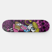 Schoolgirl skeleton skateboard (Horizontaal)