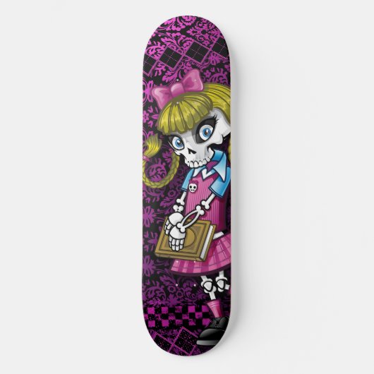 Schoolgirl skeleton skateboard (Voorkant)