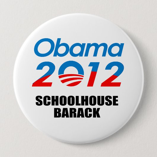 SCHOOLHOUSE BARACK RONDE BUTTON 4,0 CM (Voorkant)