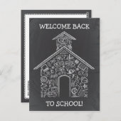 Schoolhouse Briefkaart (Voorkant / Achterkant)