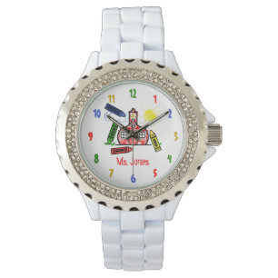 Schoolhouse & Crayons Lerarenhorloge Horloge