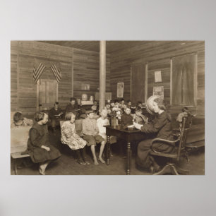 Schoolhouse door Lewis Hine, 1921 Poster