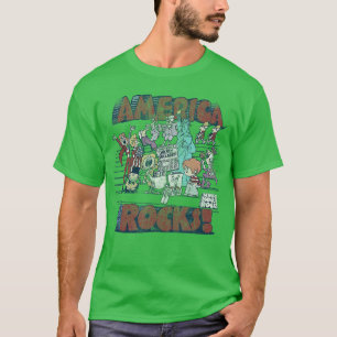 Schoolhouse Rock Amerika Rocks Vintage Cartoon vin T-shirt
