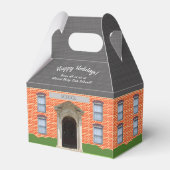 Schoolhuis gepersonaliseerde geschenkdoos bedankdoosjes (Achterkant)