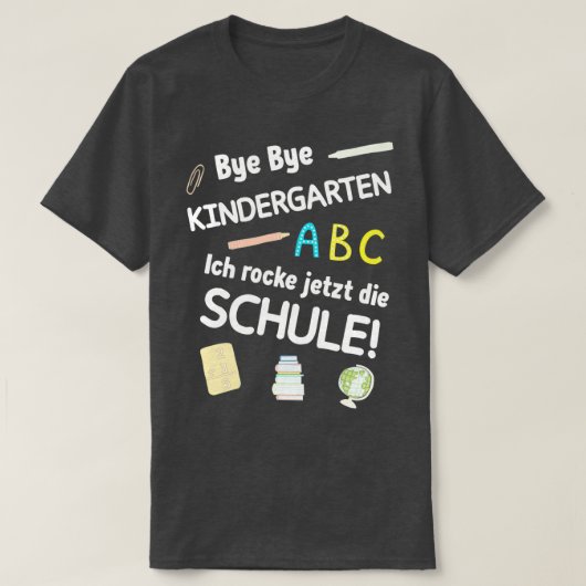 Schoolinschrijving begin schoolkind 5 t-shirt (Design voorkant)