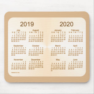 Schooljaar 2019-2020 Sun Tan Calendar van Janz Muismat