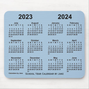 Schooljaar 2023-2024 door Janz Steel Blue Muismat