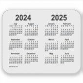 Schooljaar 2024-2025 door Janz Transparent Sticker (Voorkant)