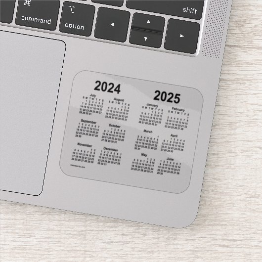 Schooljaar 2024-2025 door Janz Transparent Sticker (Detail)