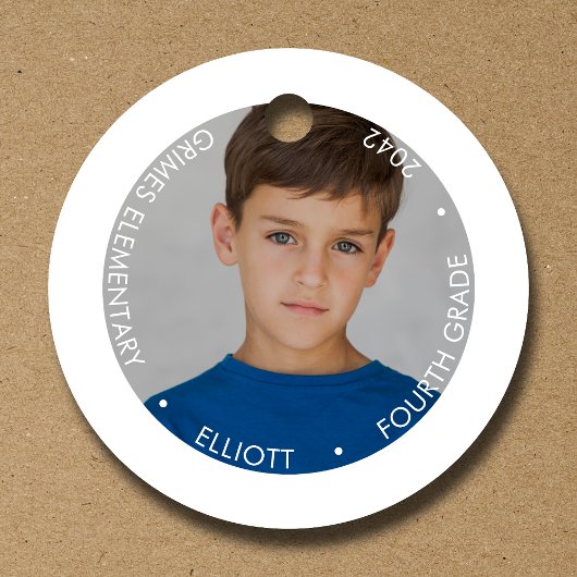 Schooljaar Keepsake foto Bedankjes Labels