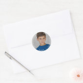 Schooljaar Keepsake foto Ronde Sticker (Envelop)
