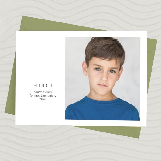 Schooljaar Keepsake fotokaart