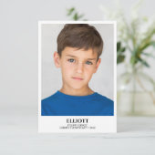 Schooljaar Keepsake fotokaart (Staand voorkant)